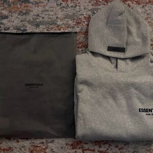 Fear of God Essentials Dark Oat Gray Hoodie